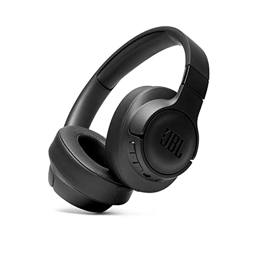 JBL Tune 710 BT – Faltbare Bluetooth Over-Ear Kopfhörer in Schwarz – Kabellose Ohrhörer mit JBL Pure Bass Sound – Langer Musikgenuss von bis zu 50 Stunden - Schwarz