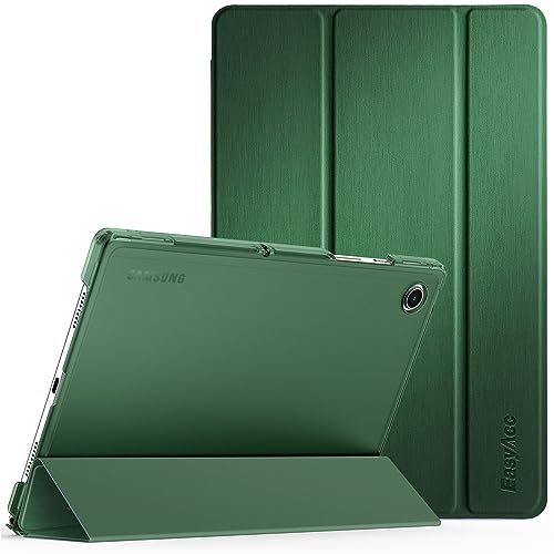 EasyAcc Hülle Kompatibel mit Samsung Galaxy Tab A8 2022/2021 SM-X200/X205/X207, Ultra Dünn Transluzent Matt Rückseite Abdeckung mit Standfunktion, Dunkelgrün - Dunkelgrün