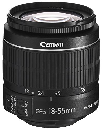 Canon EF-S 18-55mm F3.5-5.6 IS II Universalzoom-Objektiv (58mm Filtergewinde) schwarz - Single