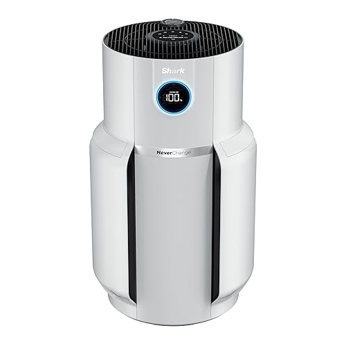 Shark Air Purifier for Home with NeverChange HEPA Air Filter, 1400 sq. ft. for Powerful Multi-Room Purification, 5-Year Filter, Filters Smoke, Captures 99.98% of Particles & Dust, HP302 - 1400 sq. ft. + White