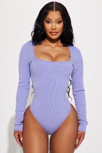 Arianna Snatched Bodysuit - Purple | XS