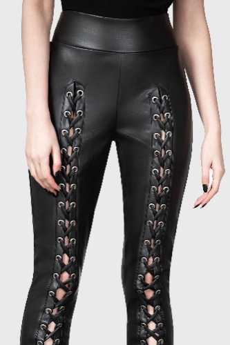 Laced For Days Leggings | XS / Black