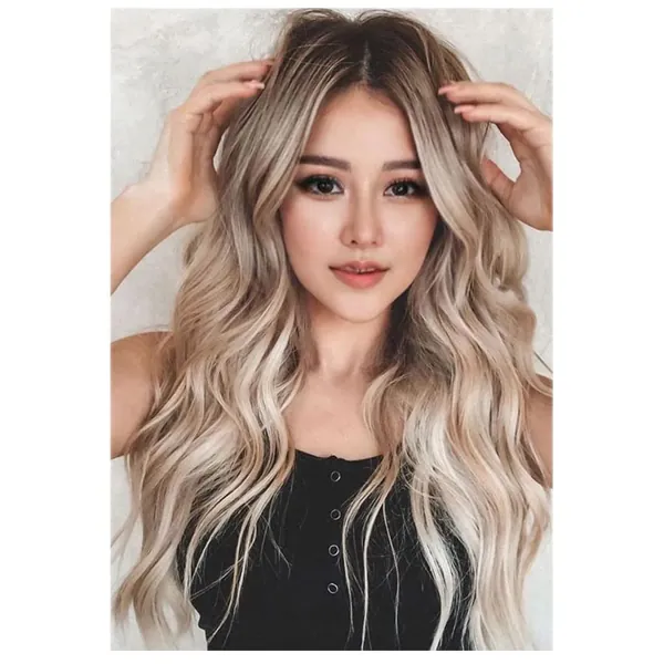 Long Wavy Wig Ombre Blonde Wigs| Cosplay Wig|Big w Wig| Hair Wigs for Women|Wig Shop Near Me|Wig Out Meaning|What Does Wig Stand For