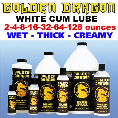 Golden Dragon 2 to 128 ounce WHITE CUM LUBE Water-Based WET THICK CREAMY  | eBay