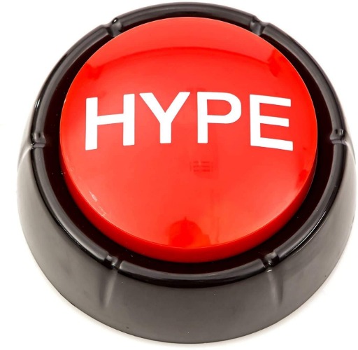 The Hype Button | Hip Hop Air Horn Sound Effect Button (Batteries Included) - 
