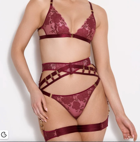 Bordelle Amaya Red Lace Set