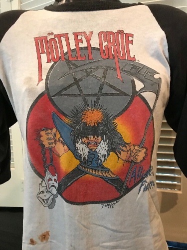 Rare Motley Crue 1985 Theater Of Pain Tour Shirt Size M/L Rock Metal