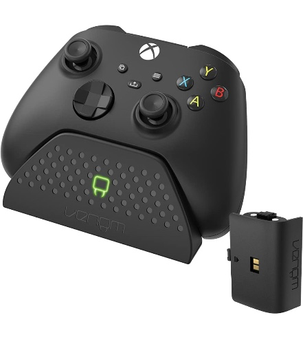 Venom Charging Dock with Rechargeable Battery Pack - Black (Xbox Series X & S/Xbox One)