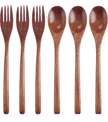 Wooden spoon & fork set