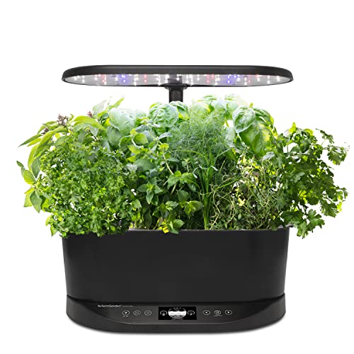 AeroGarden Bounty Basic - Indoor Garden with LED Grow Light, Black - Bounty Basic - Black