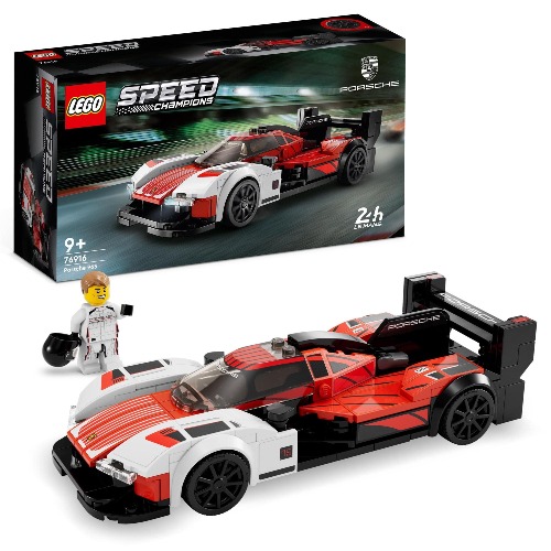 LEGO® Speed Champions Porsche 963 76916 Building Toy Set; Collectible Car Model for Kids Aged 9+ (280 Pieces)
