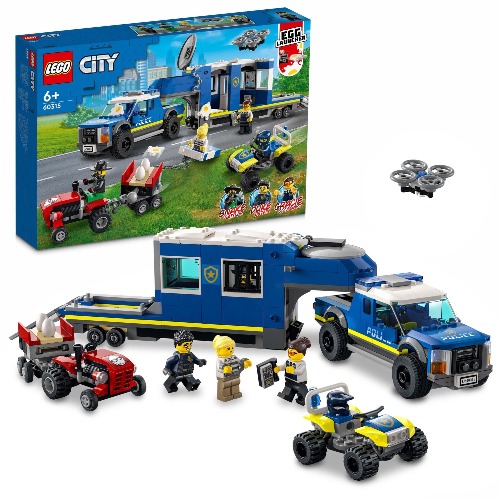 LEGO City Police Mobile Command Truck 60315 Kids Building & Construction Toys, Car Toy