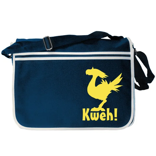 Chocobo Kweh Navy Blue Messenger Shoulder Bag