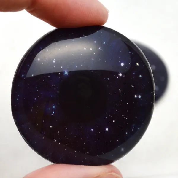 Twinkling Stars Night Sky Dark Glass Eyes - 6mm to 40mm - Jewelry and Art Doll Parts Supply Craft Fantasy Celestial Pendant Taxidermy Making