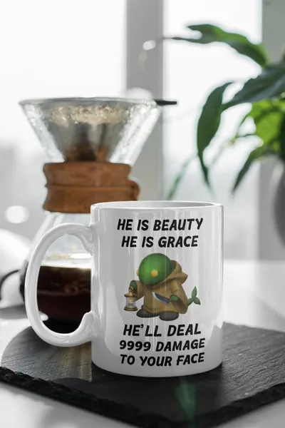 He is beauty, He is grace funny Tonberry coffee mug