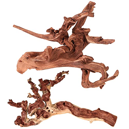 majoywoo Natural Large Coral Driftwood for Aquarium Decor Reptile Decor, Assorted Driftwood Branch 9-14" 2 Pcs, Fish Tank Decoration… - 4.5 to 7.5 Inch (Pack of 5)