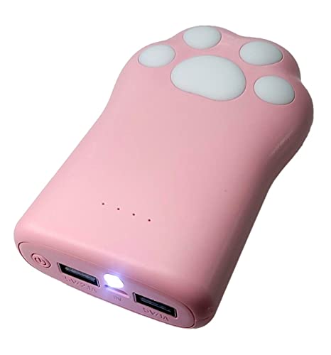 Portable Charger, Fast Charging 10000mAH, Cutest Power Bank for iPhone 14 13 pro X XS Xs Max Plus Samsung Galaxy A21 A51 A71 Ultra S20 21 22 Note Z Fold, Compatible with Smartphones & All USB Devices - Pink