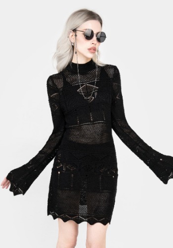 Entice Pointelle Mini Dress | L