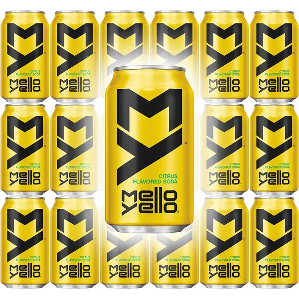 Mello Yello Soda Citrus, 12oz Can (Pack of 18, Total of 216 Oz)