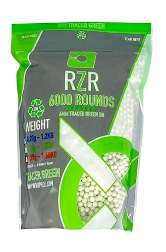 NUPROL RZR - Biodegradable Tracer Airsoft BBs - 0.20g - 6000R