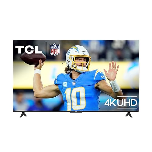 TCL 50-Inch Class S4 4K LED Smart TV with Fire TV (50S450F-CA, 2023 Model), Dolby Vision HDR, Dolby Atmos, Alexa Built-in, Apple Airplay Compatibility, Streaming UHD Television, Black - 50"