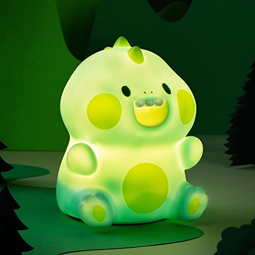MIVANI Dinosaur Night Light, Cute Gifts for Kids, LED Silicone Night Lamps, USB Rechargeable, 3 Dim Options, Bedside Portable Nightlights, Kawaii Room Decor for Boys, Girls - Dinosaur Rexy