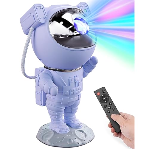 Astronaut Galaxy Projector Night Light - Star Projector Galaxy Light with Nebula Effects & Timer, Astronaut Projector Space Starry Celling Lamp for Bedroom Kids Room, for Chrismas, Birthday, etc - Blue