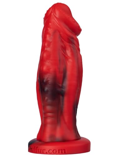 Red Monster Dildo for Enthusiast -8.85'' Silicone Huge Realistic Dildo with Strong Suction Cup- Lifelike Fake Penis for Sensual Pleasure - Anal Adult Sex Toys for Women and Men - M