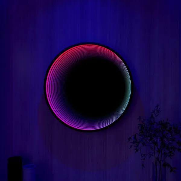 3D Circle Infinity Mirror Light