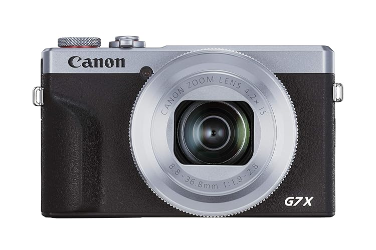 Canon PowerShot G7 X Mark III Compact Digital Camera (Silver) - 20.1 MP, 4K Video, 120p Full HD - Tilt-Up Touch Screen - 24mm, 4.2x Zoom Lens - Mic Input - Bluetooth, Wi-Fi, & USB-C Connectivity - Silver - camera