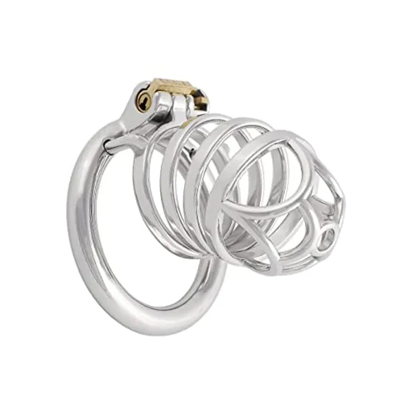 Jefisry Men's Chastity Cage Devices Stainless Steel Male Abstinence Chastity Cock Cage Virginity Lock J1150 50mm