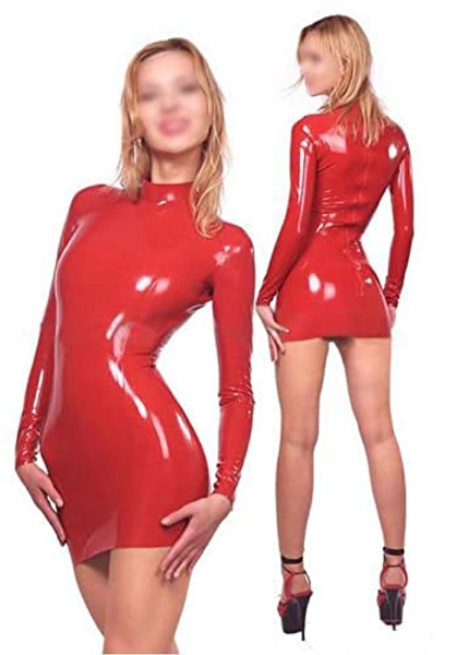 Latex Dress Sexy Rubber Dress latex dress party wear erotic costumes vestidos for women plus size