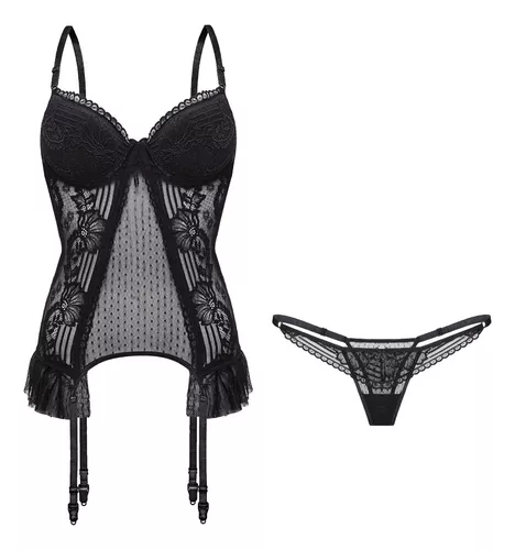 6010. Corset Taza Soft Con Less Regulable. De Tul Y Puntilla