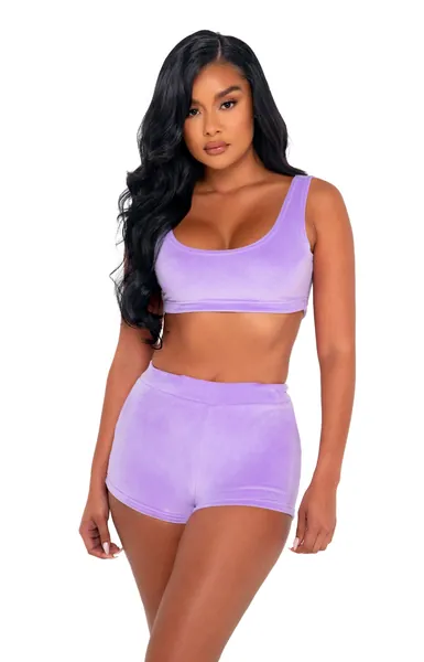 2PC Super Soft & Cozy Short Set | Medium / Lavender