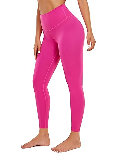 CRZ YOGA Butterluxe High Waisted Lounge Legging 25" - Buttery Soft Workout Yoga Pants for Women - Small - Hibiscus Purple
