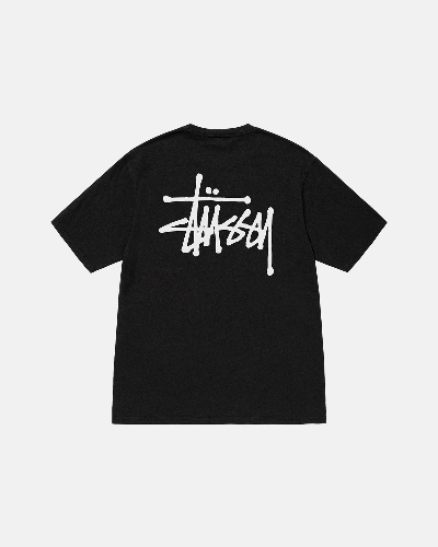 BASIC STÜSSY PIGMENT DYED TEE | Black / M
