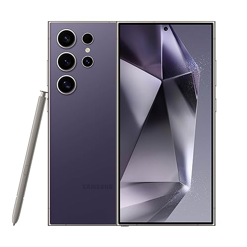 Samsung Galaxy S24 Ultra Cell Phone, 512GB AI Smartphone, Unlocked Android, 200MP, 100x Zoom Cameras, Fast Processor, Long Battery Life, Edge-to-Edge Display, S Pen, US Version, 2024, Titanium Violet - Titanium Violet - 512GB - Galaxy S24 Ultra - Phone Only