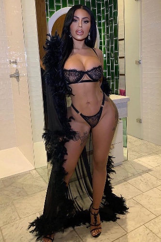Fashion Nova Mesh Long Robe