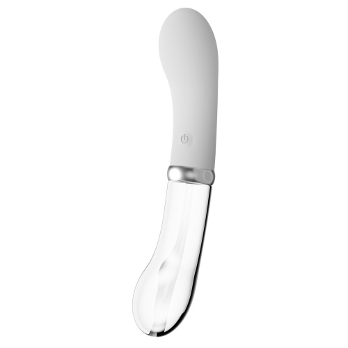 Double G-Spot Glass & Silicone Vibrator
