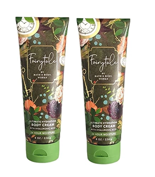 Bath and Body Works Fairytale Body Cream Ultimate Hydration Gift Set For Women 2 Pack 8 Oz. (Fairytale)