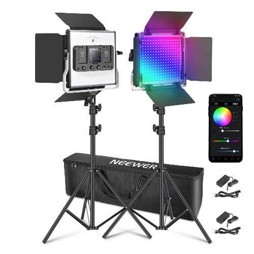 NEEWER Lot de 2 éclairages Vidéo LED 660 Pro II RGB Améliorée | Default Title