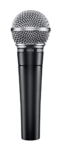 Shure SM58SE – Microfono dinamico per voce con pattern polare a cardioide (con interruttore On/Off) per l'uso professionale durante le performance vocali dal vivo - (Nessun cavo incluso)