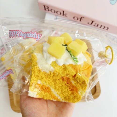 Big Mango Toast Taba Squishy Toy | Yellow