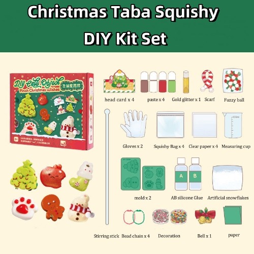 Christmas Taba Squishy Toy DIY Kit Set | Christmas