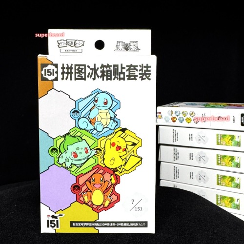 Pokemon S-Chinese 151 Puzzle Fridge Magnet Set Sealed Box 1 Slim Pack New