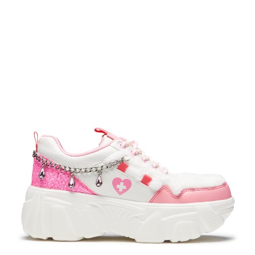 Kawaii Cryptid Chain Trainers - White | UK 6 / White