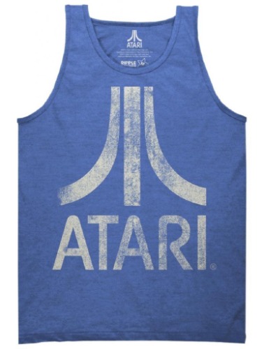 Atari Distressed Logo Adult Tank Top | 2X / Green