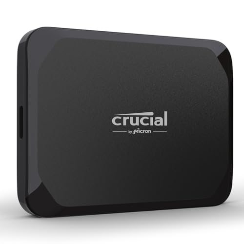 Crucial X9 1TB Portable External SSD - Up to 1050MB/s, External Solid State Drive, Works with PlayStation, Xbox, PC and Mac, USB-C 3.2 - CT1000X9SSD902 - 1TB - X9 (1050MB/s)