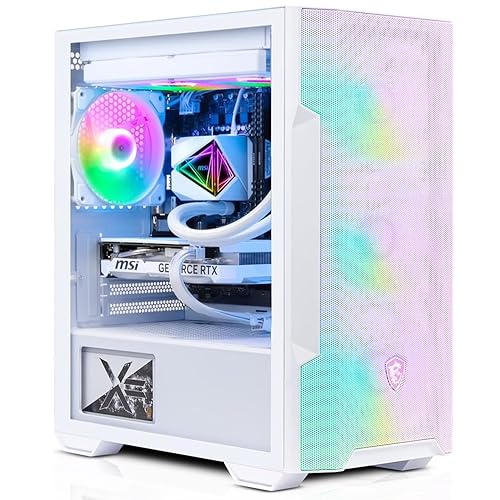 ADMI Gaming PC • Intel i9 12900KF • RTX 4070 Super 12GB DDR6 • Corsair 32GB 3200Mhz DDR4 • 1TB NVMe • MSI RGB Liquid Cooler • MSI M100R Mesh White ARGB • WiFi • Windows 11 - i9 12900KF - RTX 4070 Super