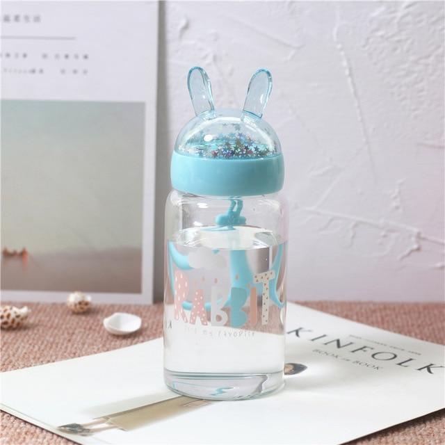 Glitter Bunny Bottles - Blue clouds